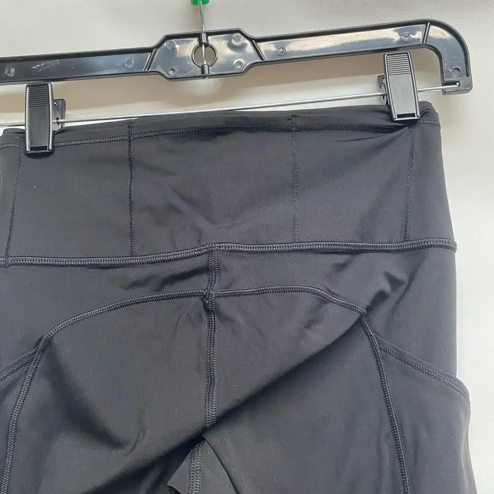 Lululemon Fast and Free Crop 19‘‘ Black 4 EUC